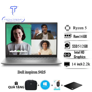 Laptop Dell inspiron 5425 cấu hình cao, Ryzen 5-5625U, Ram 8GB, SSD 512GB, màn hình 14inch - 2.2k