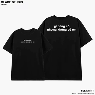 Áo Thun Nam Nữ Form Rộng Cotton Tay Lỡ Unisex , Áo Phông OLADE Cổ Tròn Basic Tee Oversize Trend 2024- Gì Cũng Có