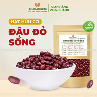 HẠT ĐẬU ĐỎ SỐNG HỮU CƠ ĐÓNG GÓI HÚT CHÂN KHÔNG TÚI ZIP, DÙNG LÀM SỮA HẠT, NẤU CHÁO, ĂN KIÊNG TÚI 500G / 100G