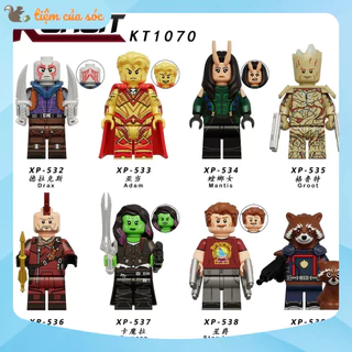 Mô hình Guardian of the Galaxy kèm đế đồ chơi lego minifigures groot rocket starlord gamora drax