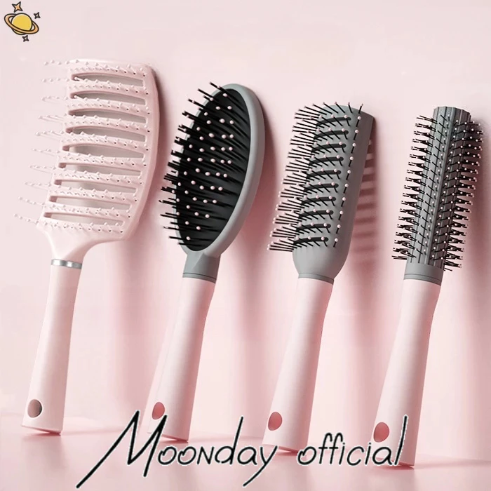 Lược Chải Tóc Gỡ Rối Angel Pink màu hồng xinh xắn, chải tóc, gỡ rối, massage da đầu