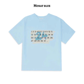 MONAT BLUE TEE 24 - Áo thun cotton nam nữ