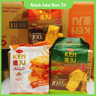 Bánh Quy Kem Hành Phô Mai/ Latte/ Thịt Gà/ Rau Củ Kenju Túi