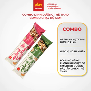 Combo 2 thanh hạt dinh dưỡng PLAY Natural & Healthy - Combo chạy bộ 5km