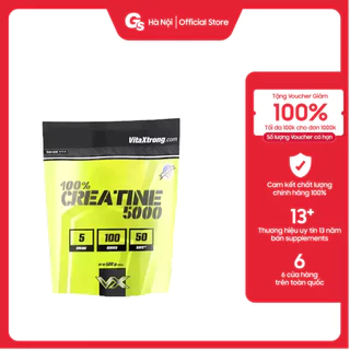 Bột VitaXtrong 100% Pure Creatine Monohydrate 5000 (Unflavored) nhập khẩu Mỹ - Gymstore bơm phồng cơ, tăng hiệu suất