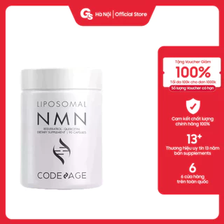 Hàng công ty | Viên chống lão hóa trẻ hóa da CodeAge Liposomal NMN, 90 Capsules | Made in USA | GYMSTORE