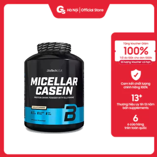 Sữa tăng cơ BiotechUSA Micellar Casein (2270 gram, 75 Servings) nhập khẩu Mỹ - Gymstore cung cấp dinh dưỡng, nuôi cơ bắp