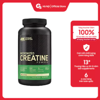 Bột ON Micronized Creatine Powder, Unflavored - Tăng sức mạnh cơ bắp nhập khẩu Mỹ - Gymstore