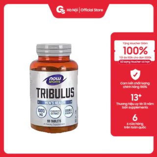 Viên uống NOW TRIBULUS 1000mg, 180 viên - hỗ trợ tăng cơ và phục hồi cơ bắp nhập khẩu Mỹ - Gymstore