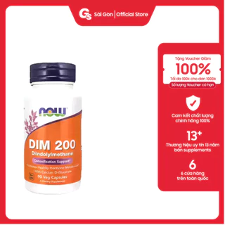 Viên uống Now Dim 200, 90 (viên) nhập khẩu Mỹ - Gymstore hỗ trợ cân bằng nội tiết và sức khỏe sinh lý