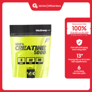 Bột VitaXtrong 100% Pure Creatine Monohydrate 5000 (Unflavored) nhập khẩu Mỹ - Gymstore