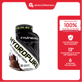 Sữa tăng cơ cao cấp Nutrabolics Hydropure 4.5 Lbs, (58 Servings) nhập khẩu Canada - Gymstore