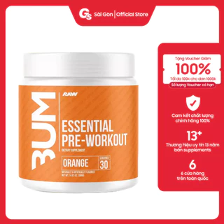 Bột tăng sức mạnh Raw Nutrition CBUM Essential Pre Workout (30 Servings) nhập khẩu Mỹ - Gymstore