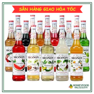 (100g)Siro Monin (Syrup Monin/)chai chiết 100g dùng để thử vị ,làm món mới