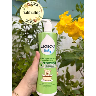 (500ml) Sữa tắm gội Lactacyd EXTRA Milky làm sạch dịu nhẹ và dưỡng ẩm - XANH LÁ