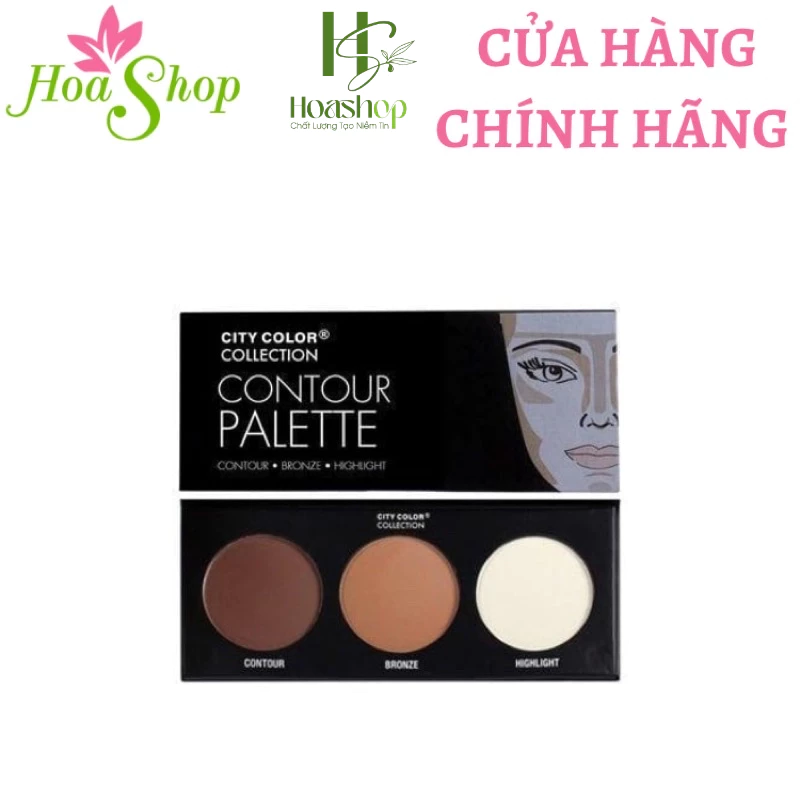 PHẤN TẠO KHỐI 3 Ô CITY COLOR CONTOUR EFFECTS PALETTE