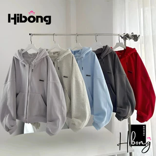 Áo Khoác Nỉ Hoodie DESSUU 3 TÚI Form Rộng  Zip Trơn Nam Nữ BASIC Ulzzang - HIBONG