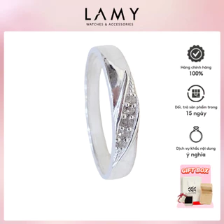 Nhẫn bạc nam nữ CDE Modern Gem-Studded Ring Silver CDE8243SV - Nhẫn bạc ta cao cấp