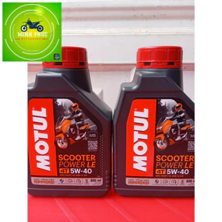 (chính hãng) COMBO 2 chai Dầu nhớt xe tay ga MOTUL SCOOTER POWER LE 4T 5W40 800ml