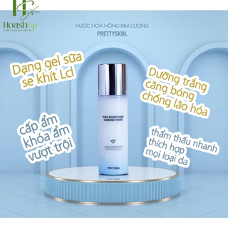 Nước Hoa Hồng Kim Cương Prettyskin Pure Brightening Diamond Toner