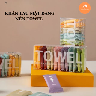 Khăn Lau Mặt Dạng Nén Chất Vải Cotton, Giấy Lau Du Lịch Dùng Một Lần An Toàn Cho Mọi Loại Da 88472 Shop Giá Rẻ VP88