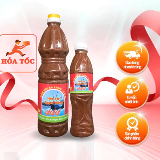 Mắm tép Ba Làng đóng chai 500g và chai 1kg đặc biệt thơm ngon