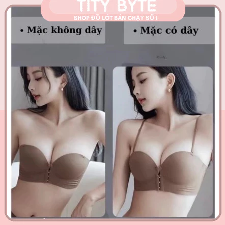 ( HÀNG CHUẨN L1)_Áo lót, áo ngực Nữ,chống tụt Cài Trước đệm dày 5cm, siêu nâng, tạo khe, mặc váy đầm, cúp, hở vai đẹp