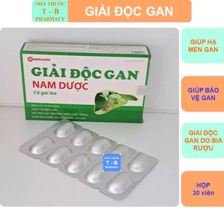 Giải độc gan Nam Dược hỗ trợ tăng cường chức năng gan hạ men gan - Hộp 30 viên