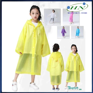 Áo Mưa Cho Bé Trai Gái Nam Nữ Raincoat For Kid ( Bộ Áo Đi Mưa Trẻ Em Bít Xẻ Tà Cánh Dơi Thời Trang Nhựa & Vải ..)