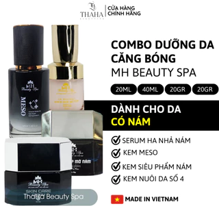 [CHÍNH HÃNG] Combo dưỡng da căng bóng MH Beauty Spa, Serum HA nhả nám, Kem Meso, Kem nuôi da số 4, Kem siêu phẩm nám