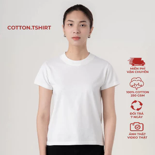 Áo thun nữ baby tee, áo thun trơn cotton BASIC TEE Tshirt