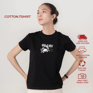 Áo thun nữ baby tee, áo thun cotton NGANG NHƯ CUA Tshirt