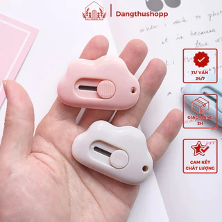 Dao Rọc Giấy, Cắt Giấy Mini Hình Đám Mây Xinh Xắn Có Lỗ Treo