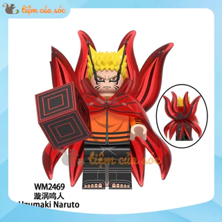 Mô hình đồ chơi lắp ráp Naruto kèm đế bộ sưu tập minifigures dành cho bé cao 4,5 cm