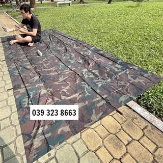 Tấm tăng bạt che mưa, che võng, dựng lều (1.8m*3.2m) ,Tăng bạt trải dã ngoại, cắm trại, pinic