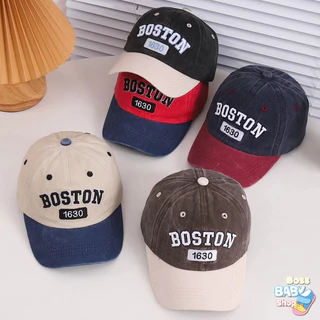 Mũ nón lưỡi trai cho bé trai bé gái 3-8 tuổi phong cách hàn quốc, kiểu dáng thời trang mới (Mũ boston)