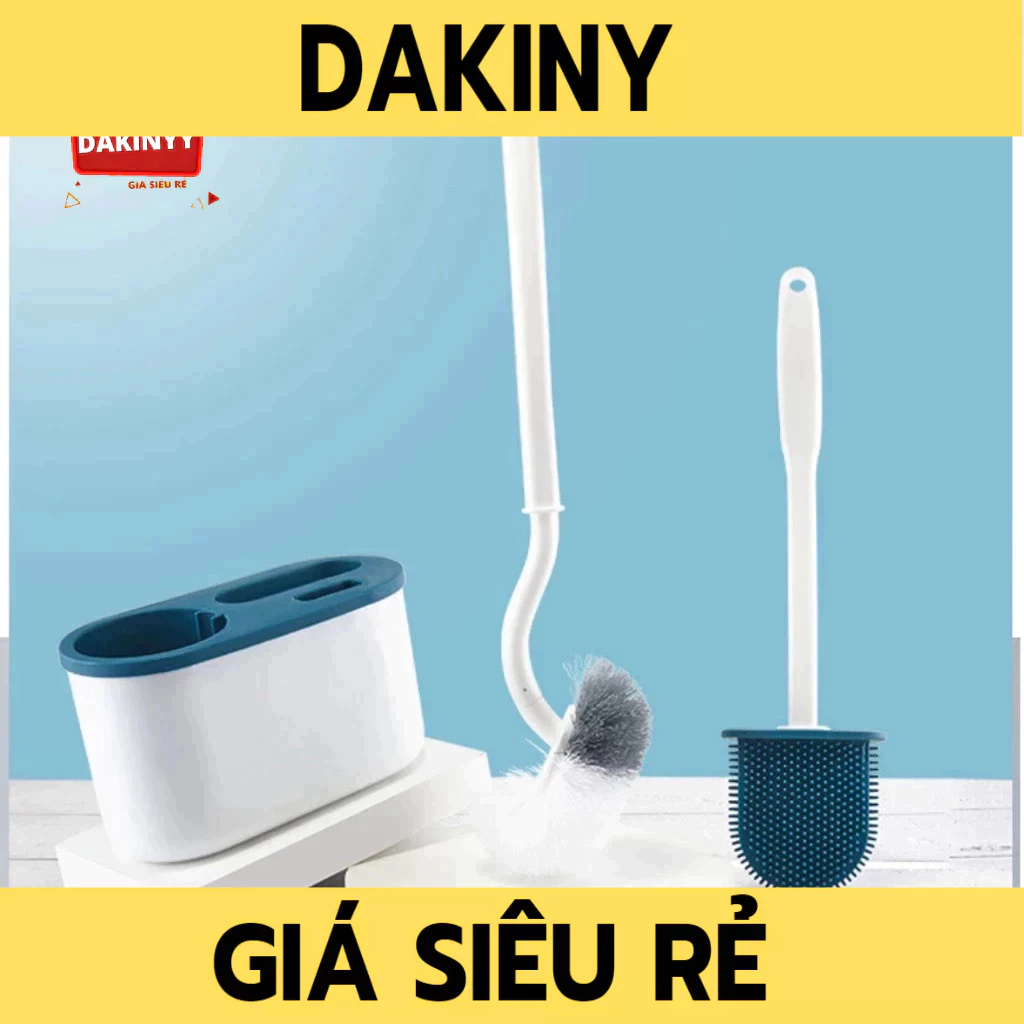 Bộ bàn chải vệ sinh toilet gắn tường | Combo 3 cọ bồn cầu chất liệu silicone mềm mại chà sạch mọi ngóc ngách, vết bẩn