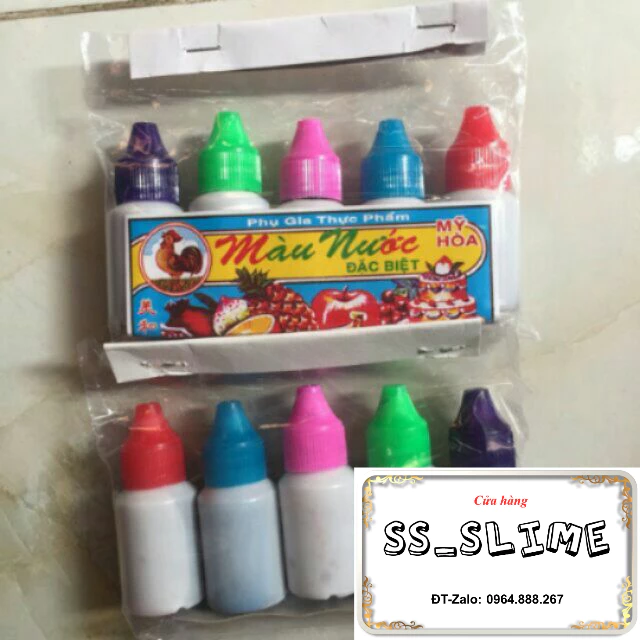 Màu thực phẩm size lớn ( nguyên liẹu làm bánh, làm slime)