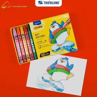 Bút Sáp Màu Thiên Long Colokit CR-C015 - 10 màu tươi sáng an toàn cho bé