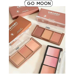 HOLD LIVE Phấn má hồng nội địa trung Hold Live 3 ô Secret Garden Blush HL461 trang điểm tự nhiên lâu trôi phấn mịn