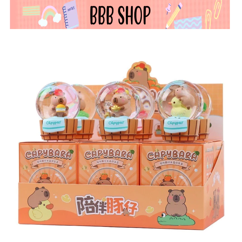 Blind Box Capybara (1 Box Ngẫu nhiên)-  Lớn Nhỏ siêu cute( 1 box- không phải 1 set 6 box)