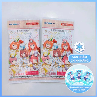 Gói Thẻ Nhân Phẩm Pack Card Gotoubun no Hanayome Clear Card Gum 2