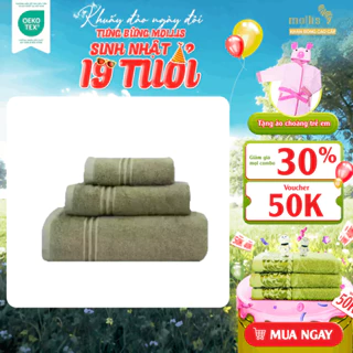 Khăn Mặt Mollis Bamboo 34x78cm Khăn Cao Cấp Sợi Tre Mềm Mịn Thấm Hút Không Ra Màu Gia Đình Du Lịch Khách Sạn Spa FMT4