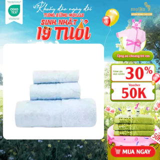 Khăn Mặt Mollis Modal 34x80cm Khăn Cao Cấp Sợi Gỗ Sồi Bề Mặt Bóng Mịn Thoáng Mát Thấm Hút Không Ra Màu Xù Đồ Lông FMR5