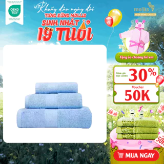 Khăn Mặt Mollis Cotton 40x75cm Khăn Cao Cấp Mềm Mịn Thấm Hút Không Ra Màu Không Xù Đồ Lông Gia Đình Spa Khách Sạn FM61