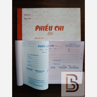 1 quyển phiếu thu/phiếu chi/hóa đơn bán lẻ -  2 liên 100 tờ 50 bộ