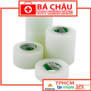 [CHÍNH HÃNG] 3M Transpore 1527-1, 1527-2, 1527-3 (1 cuộn) - Băng keo trong plastic y tế, nhựa dán ngực tomboy, mặt vline