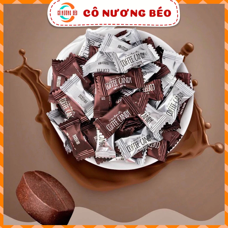 Kẹo cà phê không đường Đài Loan, candy coffee ăn kiêng gói 300g đồ ăn vặt Cô Nương Béo
