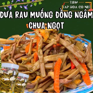 (Hoả Tốc- Cân Đủ Ký) Dưa Rau Muống Đồng Ngâm Chua Giòn Nhà Làm