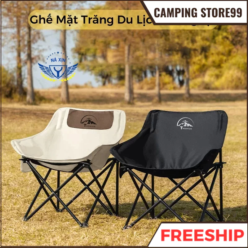 Ghế Gấp Gọn Camping Tmountain, Ghế Xếp Dã Ngoại Du Lịch Ngoài Trời Chịu Tải 150kg Gọn Nhẹ Bền, Dễ Sử Dụng